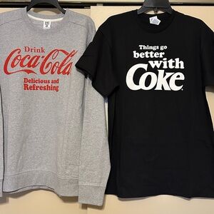 Coca Cola Gray and Black Sweaters